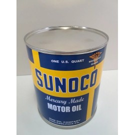 Sunoco Antique Sunoco Motor Oil Can 1 qt. -  ( Re-pop Collectible )