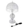 DDBESSIC Modern Crystal Table Lamp 18in High Nightstand Bedside End