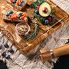 Teak Wood End Grain Cutting Board for Kitchen with Non-slip