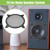 Motoforti 6" Auto-Lautsprechergrills Abdeckungsgitter mit Schrauben ABS Schwarz - 4