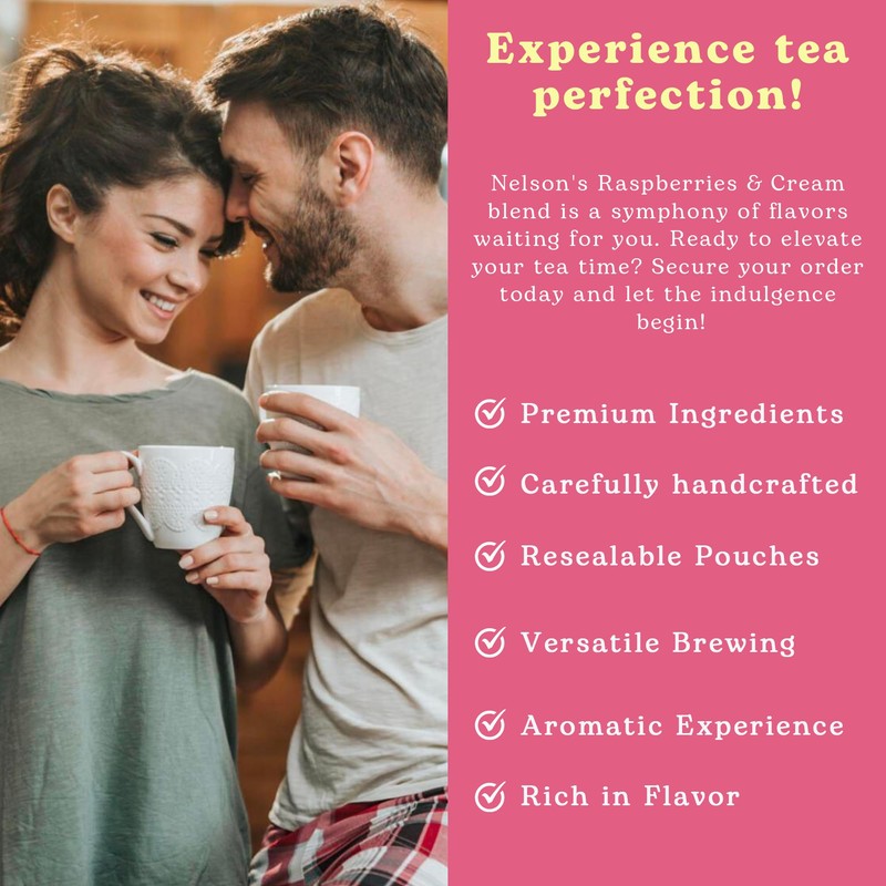 Nelson's Tea Raspberry & Cream - Cut & Sifted Loose
