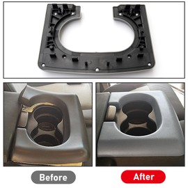 Jaronx Compatible with Ford F150 Cup Holder Pad Replacement 2004-2014, Bench Seat Center Console Cup Holder Armrest Pad Replacement (Dark Grey)