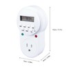 Timer Outlet 7 Day Programmable Digital Timer Plug in Light