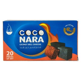 Coco Nara Coconut Shell Charcoal 100% Natural Ecological No Trees Cut, 20 Pieces
