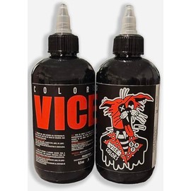 Vice Colors Vicious Black - Drawing Ink, The Tattoo Artist Choice for Blackout Heavy Blackwork and Solid Black Drawings - 8.5oz/250ml