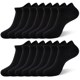 Mens Ankle Low Cut Cotton Socks, 7 Pairs Thin Athletic Short Casual Socks Size 10-13
