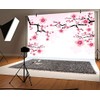 Leyiyi Romantic Cherry Blossoms Backdrop 8x6ft Photography Background Valentine's Day