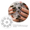 Outanaya 10pcs Star Shape Rhinestone Nail Charms Versatile Nail Decors