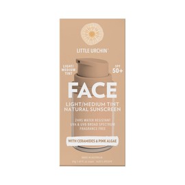 Little Urchin Face Light/medium Tint Natural Sunscreen Spf 50+ Pump 50g