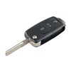 3 Button Flip Key Fob Remote Control Case for VW