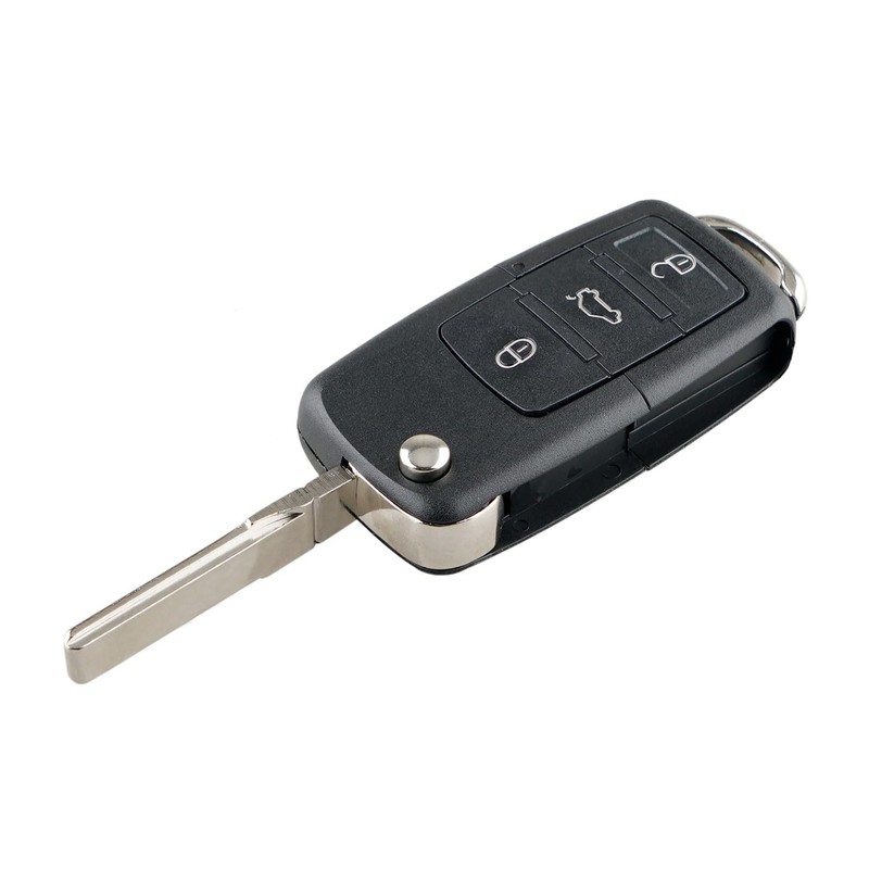 3 Button Flip Key Fob Remote Control Case for VW