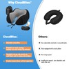 CloudBliss Travel Pillow Premium Memory Foam, Comfortable & Supportive Neck
