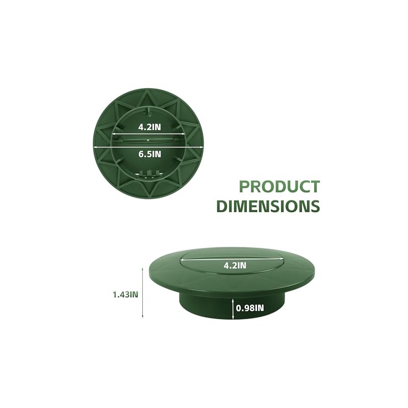 2 Pcs Pop-Up Drain Emitter Cap for 4'' and 3''