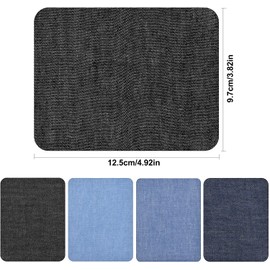 AvoDovA Iron On Patches, 20 Pcs Iron On Denim Patches Sticker for Jeans, Square Iron On Denim Cloth, Cotton Patch Denim Ironing Repair Cloth for Clothes, Jeans, Jackets