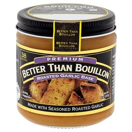 Better Than Bouillon Premium Roasted Garlic Base, Made with Seasoned Roasted Garlic, 38 Servings Per Jar, 8 Ounce (Pack of 1)