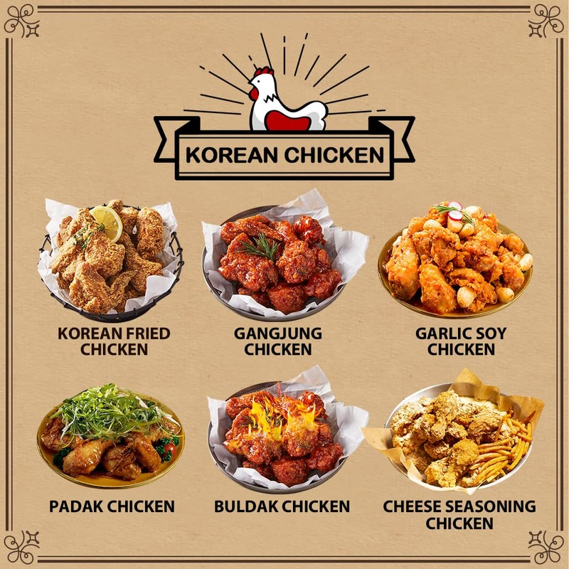 Foodrella Korean Taste Crispy Fried Chicken Crispy Batter Mix, Frying