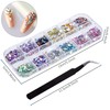 Nail Art Rhinestone Nail Art Rhinestone Kit 5 Boxes Multi