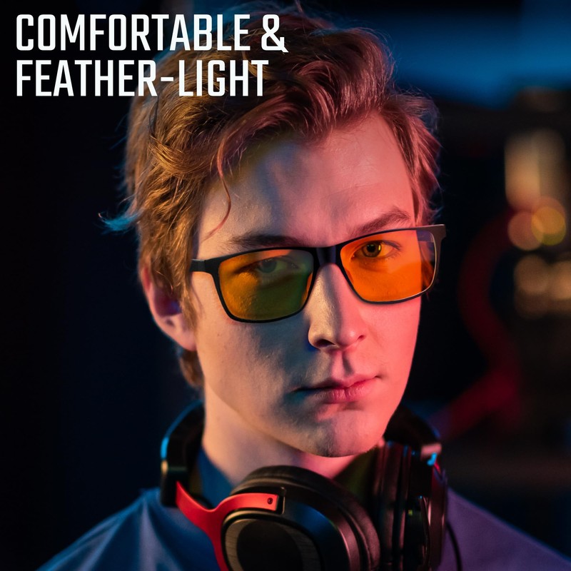IBOANN Metal & Carbon Eyewear Frame Blue Light Blocking Glasses