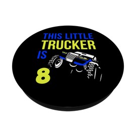 Blue Yellow Monster Trucks 8 Year Old 8th Birthday Boy Gift