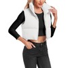 Cityork Women's Cropped Puffer Vest Lightweight Sleeveless Warm Vests For