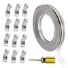Gueenky Hose Clamp Endless 10.5 m Hose Tie Stainless Steel