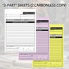 XUEJITECH Large Contractor Invoice Book, 8 x 11 Inches 3-Part