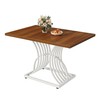 DWVO Modern Dining Table for 4 People 47 Inch Rectangular