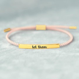 LIU JUN Remember Who The F You Are Motivational Tube Bracelet For Women, Adjustable Hand Bradied Wrap Stainless Steel To My Daughter/Best Friend Inspirational Gifts Jewelry, Medium, Nylon, no gemstone