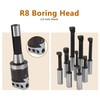 Kimllier 2 Inch Boring Head R8 1/2 Inch Shank Boring