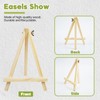 4 Pack 9 Inch Wood Easels, Easel Stand for Painting