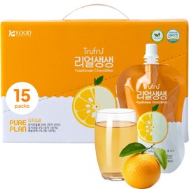 [Korean Food] Trufru Real Yuzu & Pear(100ml*15pack)