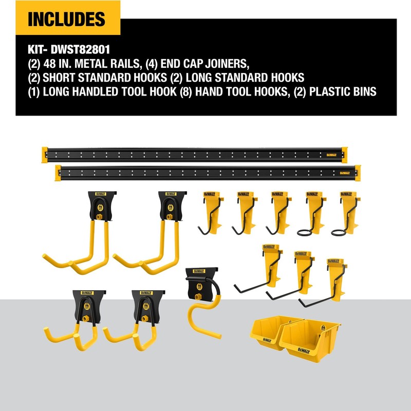 DEWALT Tool Organizer, 21 Piece Accessory Starter Kit, Includes 2