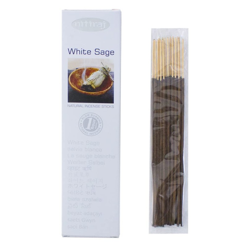 Incense, Aroma Incense Nitiraj White Sage (White Sage) (0.9 oz