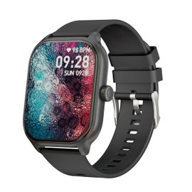 Supersonic SC-181SW 2-inch Touch Screen Smartwatch with Heart Rate Monitor, Blood Pressure, Oxygen Levels, Calories, Steps, Sleep Monitoring, Voice Assistance & IP67 Waterproof Fitness Tracker