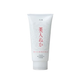 Bijin Nuka Facial Cleansing Foam with Rice Bran, Rich Foam, Ceramides, 135g