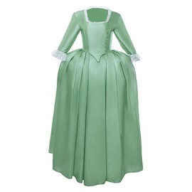 Women's Musical Hamilton Elizabeth Schuyler Angelica Peggy Cosplay Costume Dress Gown XL