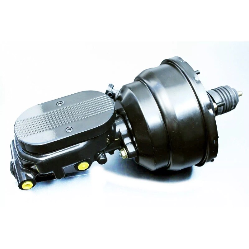 CNCDPT 7" Dual BLACK Universal Power Brake Booster 1" Bore