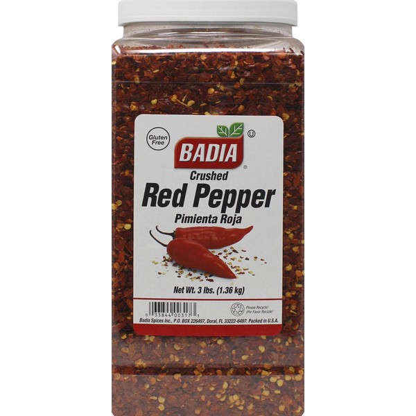 Badia Crushed Red Pepper 3 Lbs - Pack of 4