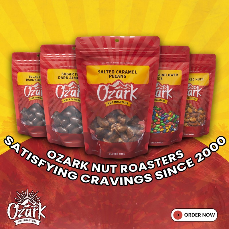 OZARK NUT ROASTERS: Cinnamon-Coated Pecans, Cinnamon Spice Flavored Snacks, World-Class