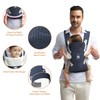 IULONEE Baby Carriers from Newborn with Detachable Bibs Ergonomic Portable