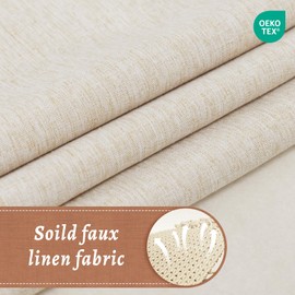 WONICY No Hooks Luxury Shower Curtain Set with Snap-in Liner, Polyester Textured with See-Through Top Window, Waterproof & Washable Hotel Style for Bathroom, 71W x 86H, Cream