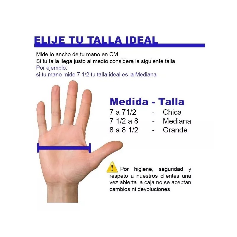 Ambiderm Guante De Vinil Libre De Polvo Ambiderm C/100 Pzas