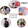 Forkoyi Cute Silicone Hand Sanitizer Holders for Backpack, 8 Designs,