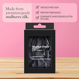Coleteros De Seda De Morera, Paquete De 3: Coleteros De Seda Grandes Para Todo Tipo De Cabello, Evitan Que El Cabello Se Quiebre Y Permiten Un Peinado