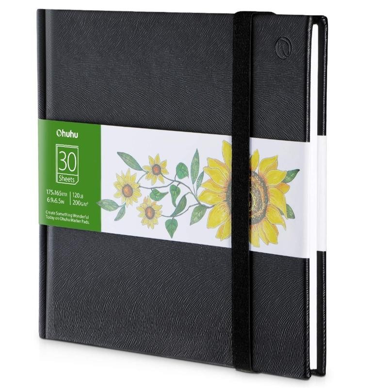 Ohuhu Marker Pads Art Sketchbooks for Markers, 120LB Heavyweight, Acid-Free:_8.3''