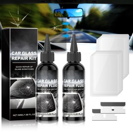 2PCS Upgrade Car Windshield Crack Repair Kit, Glass Repair Liquid for Cracks Glass Cracks Gone Repair Kit Windshield Repair Kit, Quick Fix Windshield and Glass Repair Tools for Chips and Cracks