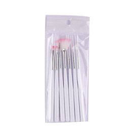 Nail Brushes for Nail Art Brushes,Acrylic Nail Brush,7pcs French Tip Brush Set (White)