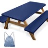 Britown Picnic Table Cover with Bench Covers, Blue, 96 Inch,