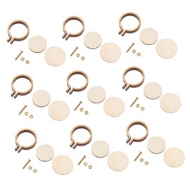 Operitacx 60 Sätze Mini Holzstickrahmen Diy Anhänger für Kreative und Armbänder Handgefertigte Schmuckgestaltung Leicht und Tragbar Einzigartiges Vintage Design