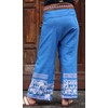 RaanPahMuang - Pantalones de algodón a rayas con estampado tailandés